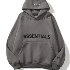 grey essential hoodie